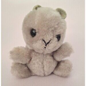 Vintage 1978 Dakin & Company Grey Squirrel 4.5 Inch Plush